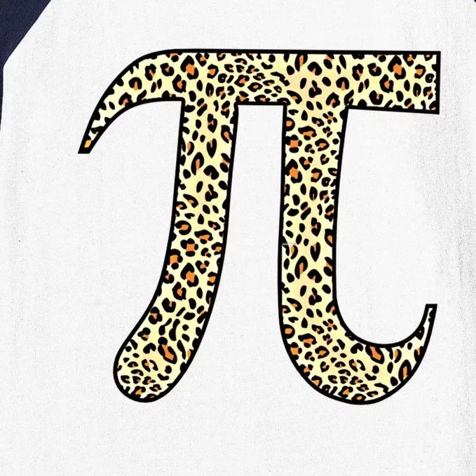 Leopard Pi Symbol National Pi Day Funny Gift Baseball Sleeve Shirt