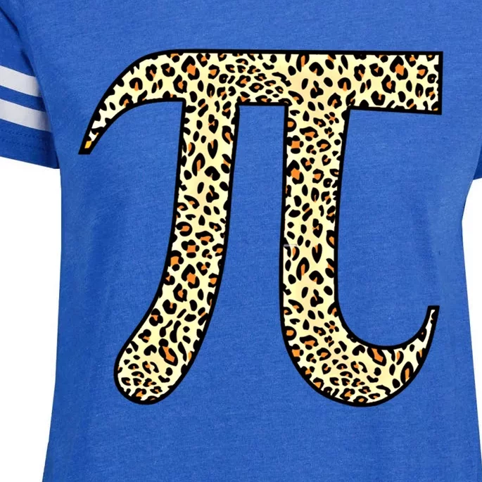 Leopard Pi Symbol National Pi Day Funny Gift Enza Ladies Jersey Football T-Shirt