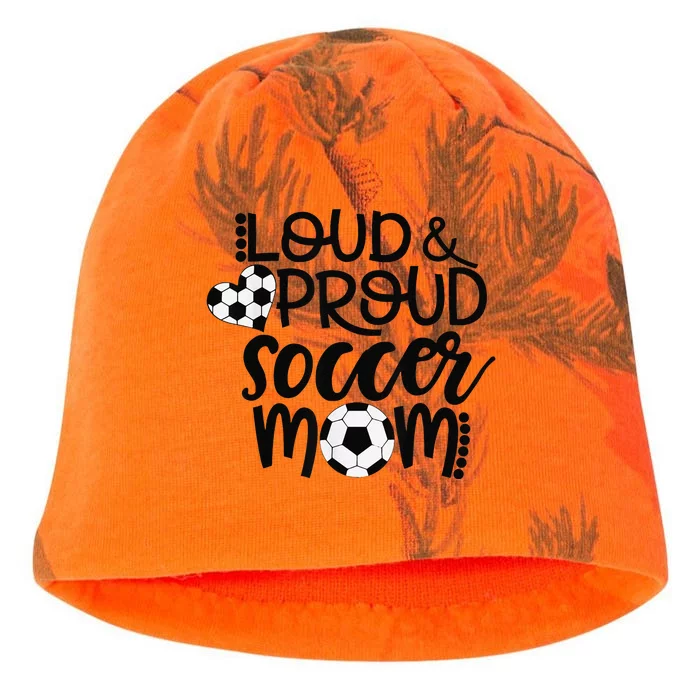 Loud Proud Soccer Mom MotherS Day Gift Kati - Camo Knit Beanie