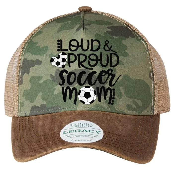 Loud Proud Soccer Mom MotherS Day Gift Legacy Tie Dye Trucker Hat