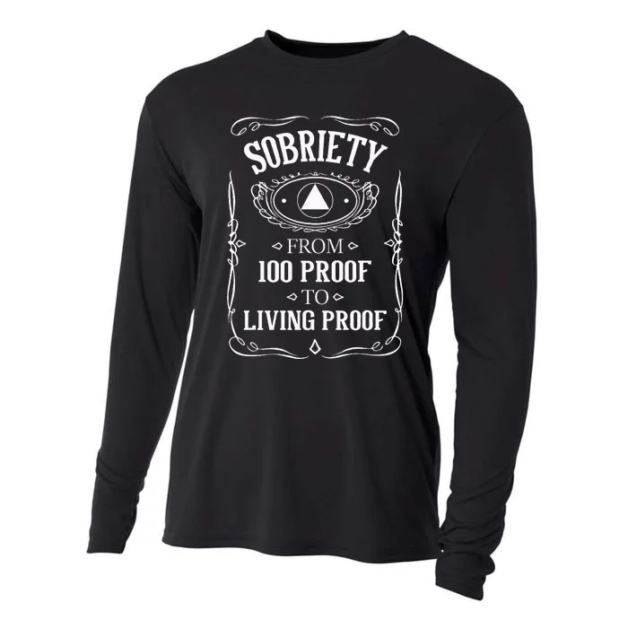 Living Proof Sobriety Anniversary Sober Aa Na Recovery Cooling Performance Long Sleeve Crew