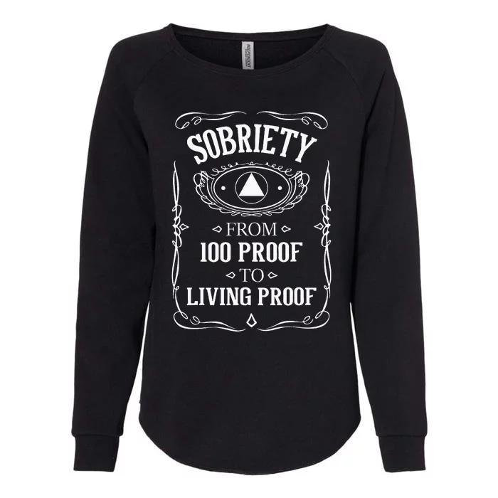 Living Proof Sobriety Anniversary Sober Aa Na Recovery Womens California Wash Sweatshirt