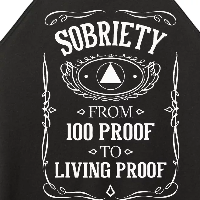 Living Proof Sobriety Anniversary Sober Aa Na Recovery Women’s Perfect Tri Rocker Tank