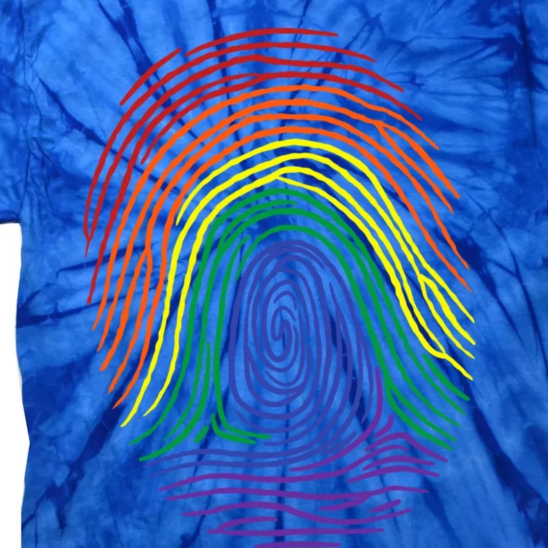 Lgbt Pride Social Movet Fingerprint Gift Tie-Dye T-Shirt