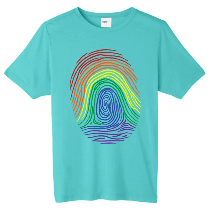 Lgbt Pride Social Movet Fingerprint Gift ChromaSoft Performance T-Shirt