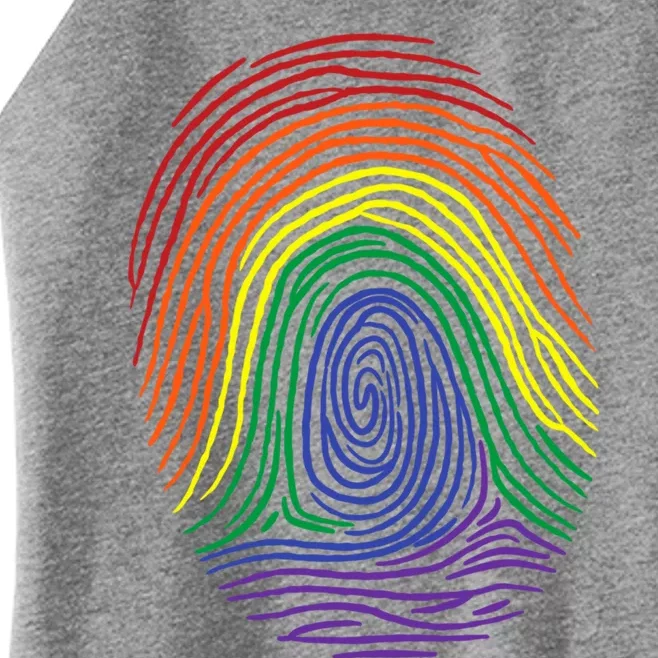 Lgbt Pride Social Movet Fingerprint Gift Women’s Perfect Tri Rocker Tank