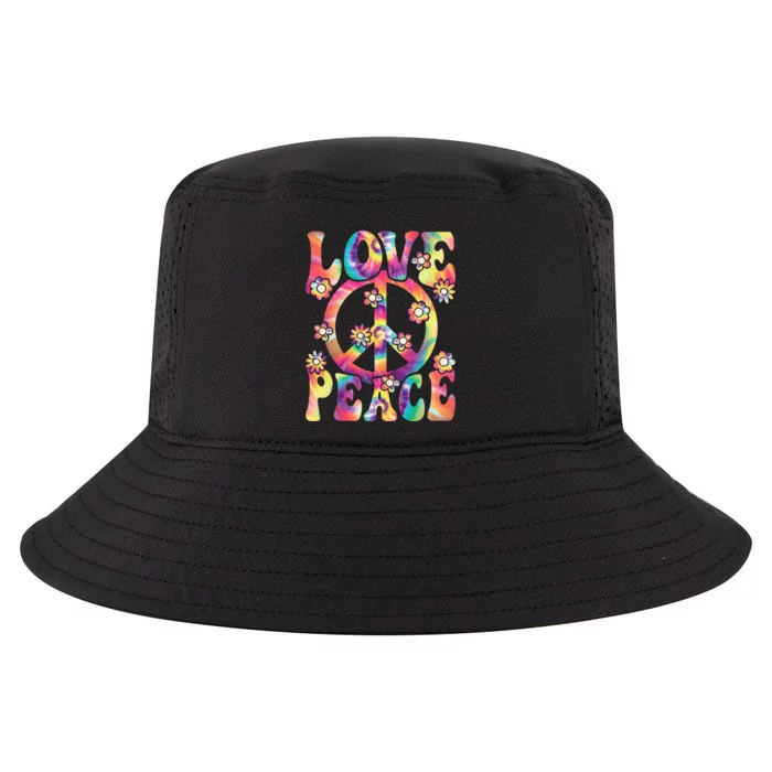 Love Peace Sign 60s 70s Outfit Hippie Costume Cool Comfort Performance Bucket Hat