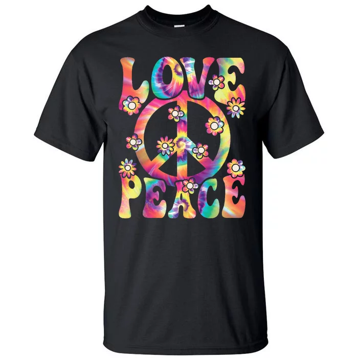 Love Peace Sign 60s 70s Outfit Hippie Costume Tall T-Shirt