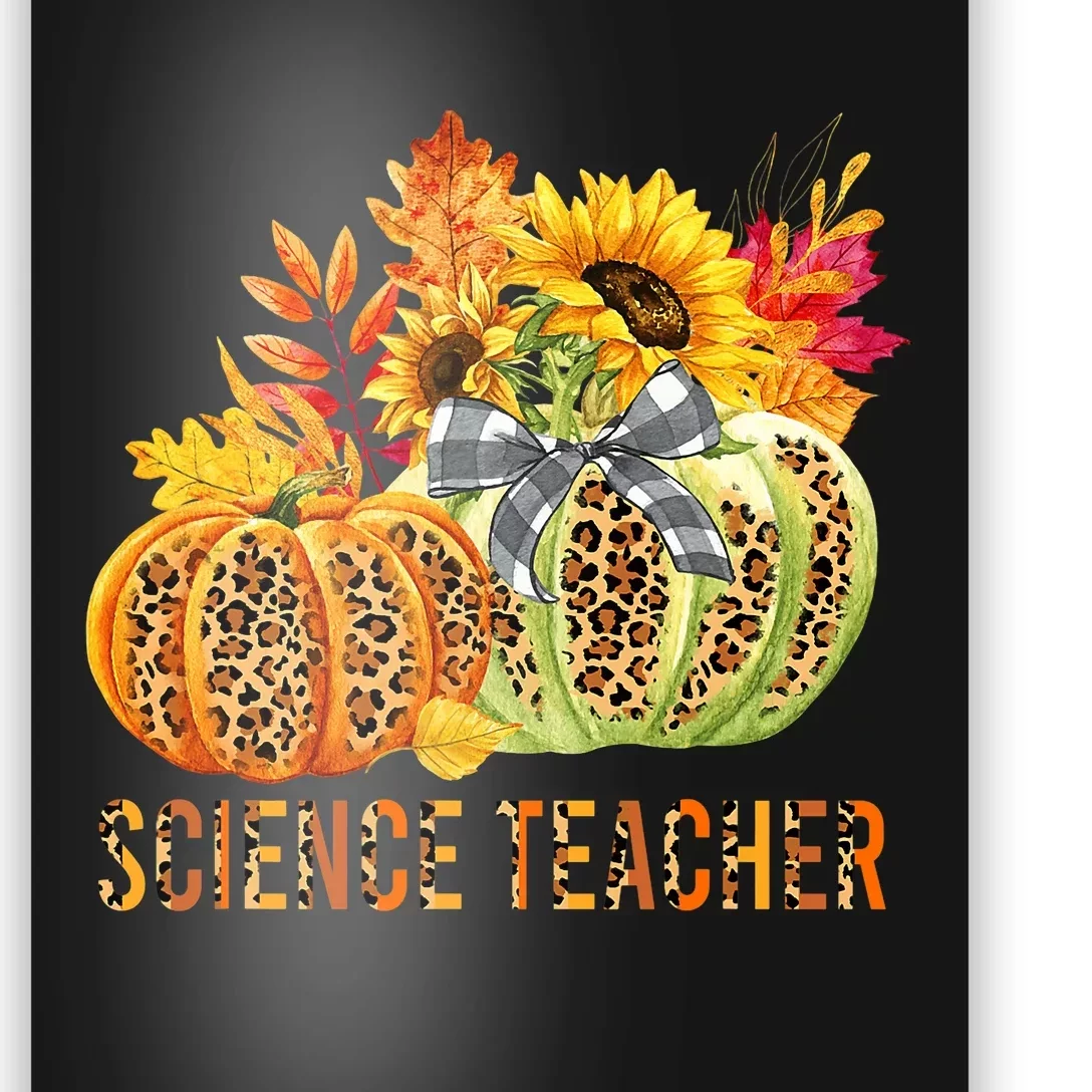 Leopard Pumpkins Science Teacher Fall Autumn Thanksgiving Poster