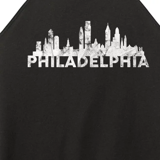 Love Philadelphia Skyline Downtown Cityscape Philly Souvenir Women’s Perfect Tri Rocker Tank