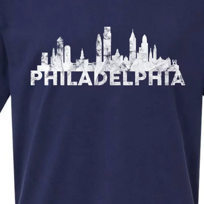 Love Philadelphia Skyline Downtown Cityscape Philly Souvenir Sueded Cloud Jersey T-Shirt