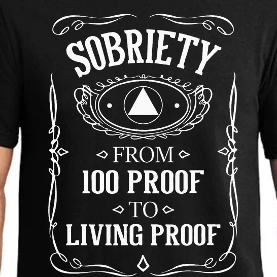 Living Proof Sobriety Anniversary Sober AA NA Recovery Pajama Set