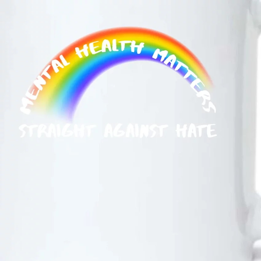 Lgbtq Pride Straight Against Hate Gift Black Color Changing Mug