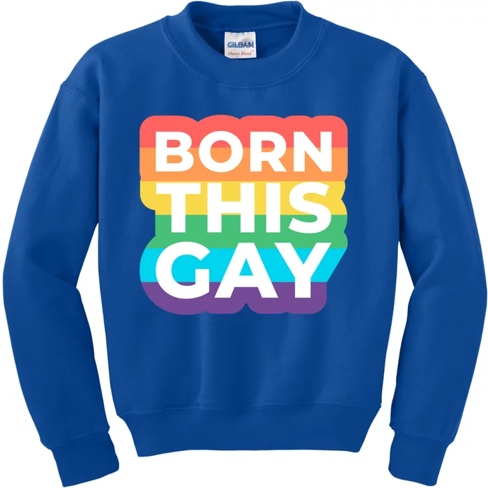 Lgbtq Pride Stonewall Born This Gay Great Gift Kids Sweatshirt