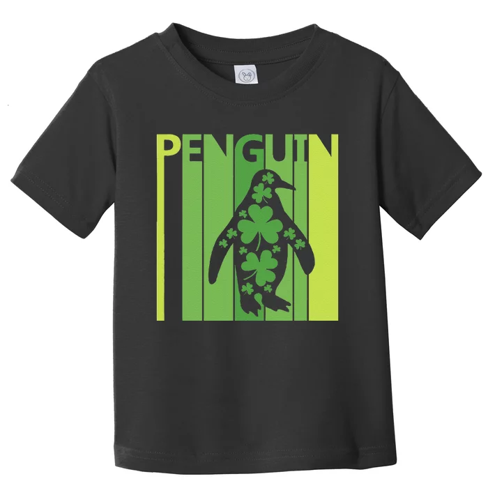 Lucky Penguin St Patrick's Day Irish Gift Toddler T-Shirt