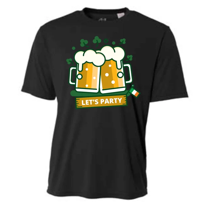 Let's Party St Patrick's Day Ireland Cooling Performance Crew T-Shirt