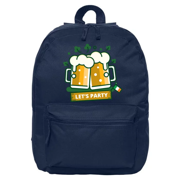 Let's Party St Patrick's Day Ireland 16 in Basic Backpack