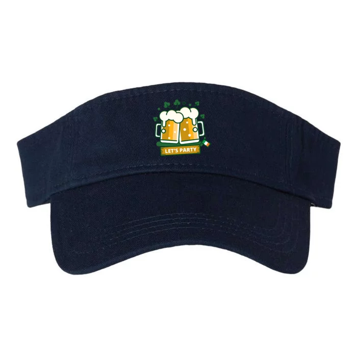 Let's Party St Patrick's Day Ireland Valucap Bio-Washed Visor