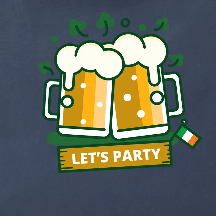 Let's Party St Patrick's Day Ireland Zip Tote Bag