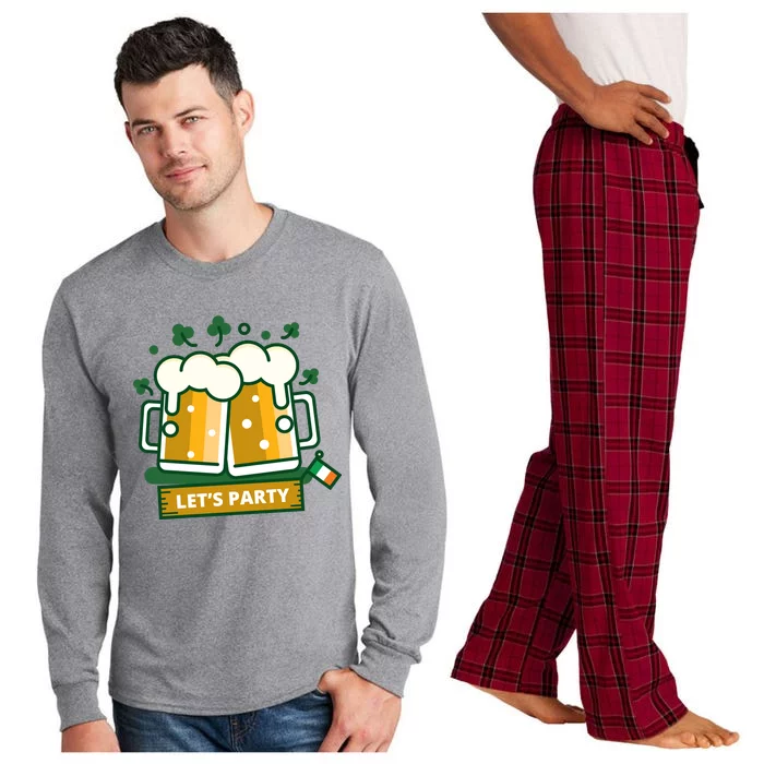 Let's Party St Patrick's Day Ireland Long Sleeve Pajama Set