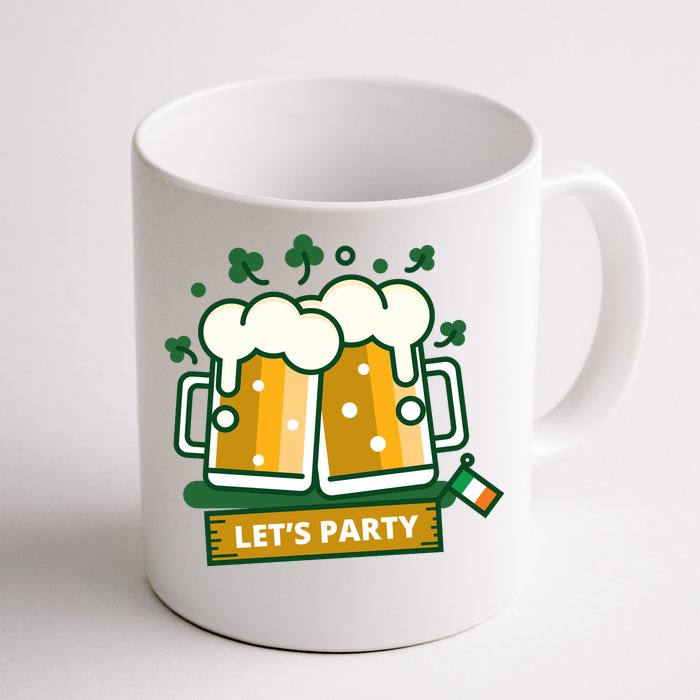 Let's Party St Patrick's Day Ireland Front & Back Coffee Mug