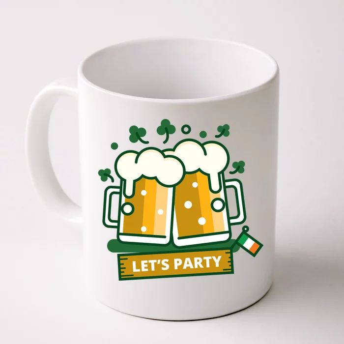 Let's Party St Patrick's Day Ireland Front & Back Coffee Mug