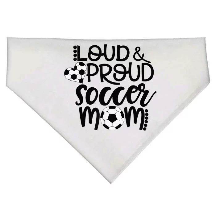 Loud Proud Soccer Mom - mother's day gift USA-Made Doggie Bandana