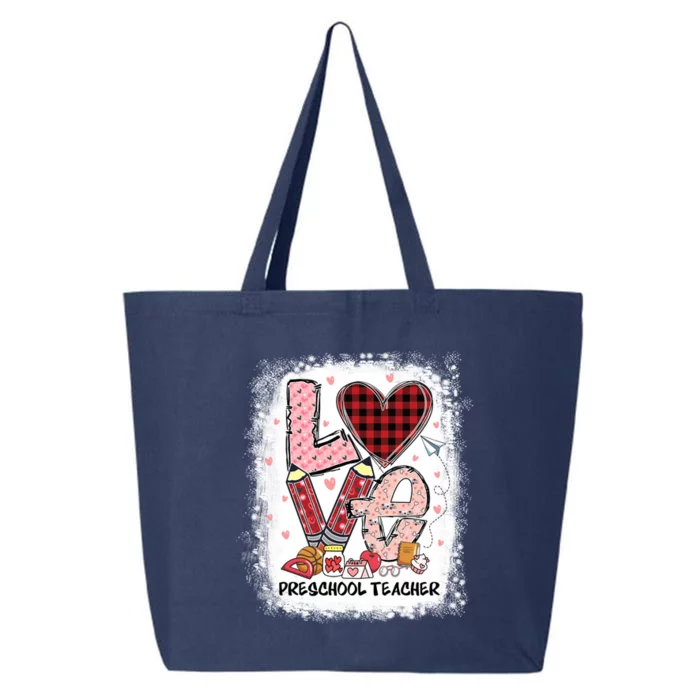 Love Preschool Teacher Happy Valentines Day Cute Gift 25L Jumbo Tote