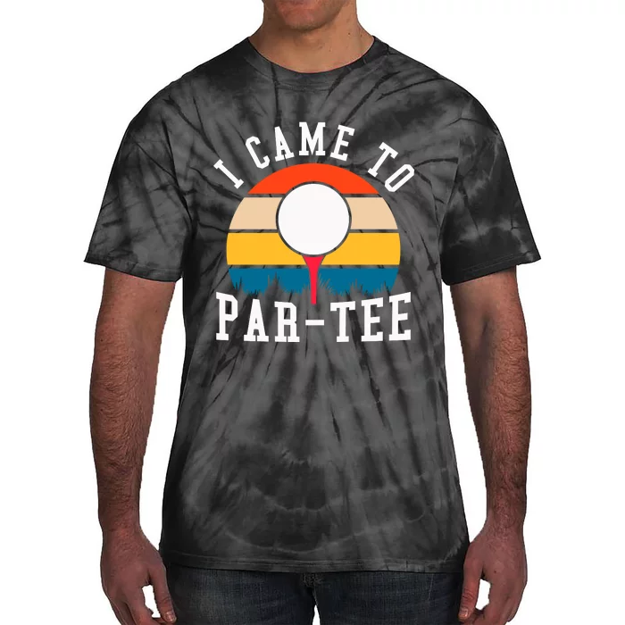 Let's Par Tee Partee Funny Golfing Retro Vintage Golfer Tie-Dye T-Shirt