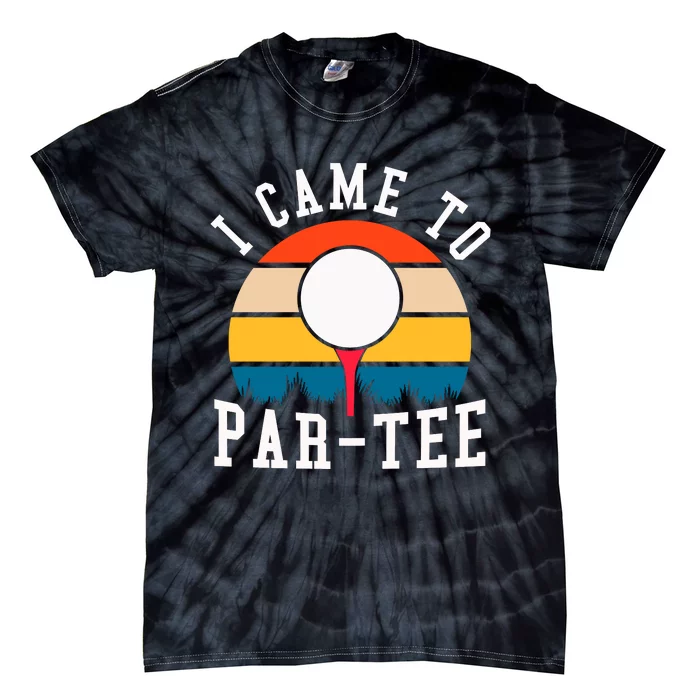 Let's Par Tee Partee Funny Golfing Retro Vintage Golfer Tie-Dye T-Shirt