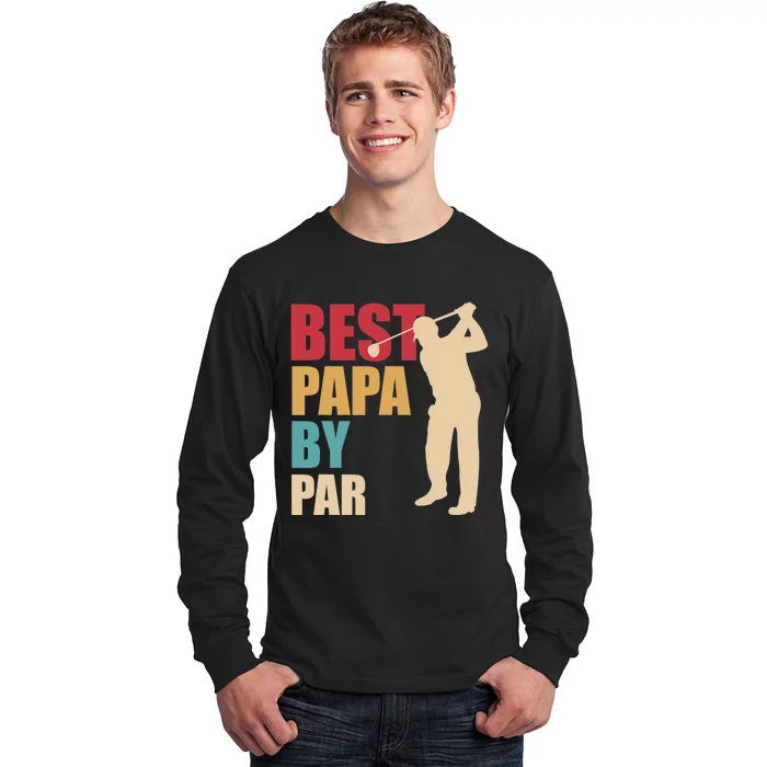 Let's Par Tee Golf Player Golfer Dad Papa Long Sleeve Shirt