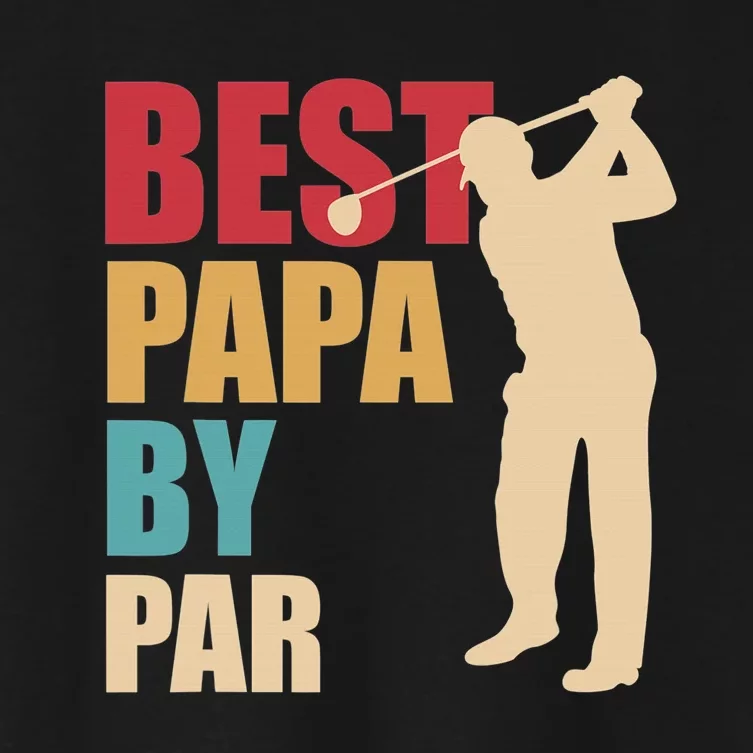 Let's Par Tee Golf Player Golfer Dad Papa Women's Crop Top Tee