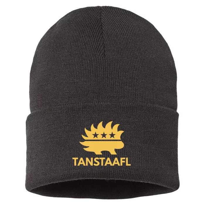 Libertarian Porcupine TANSTAAFL Personal Responsibility Sustainable Knit Beanie