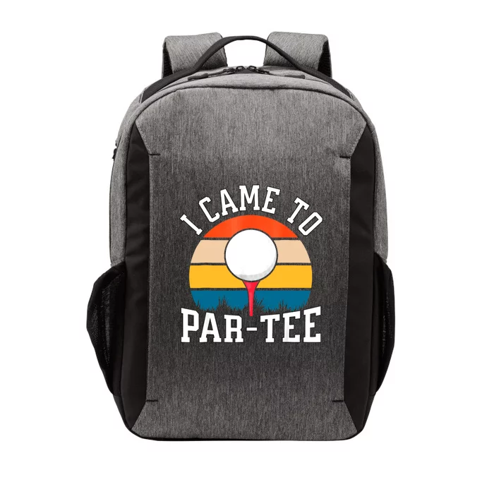 Let's Par Tee Partee Funny Golfing Retro Vintage Golfer Vector Backpack