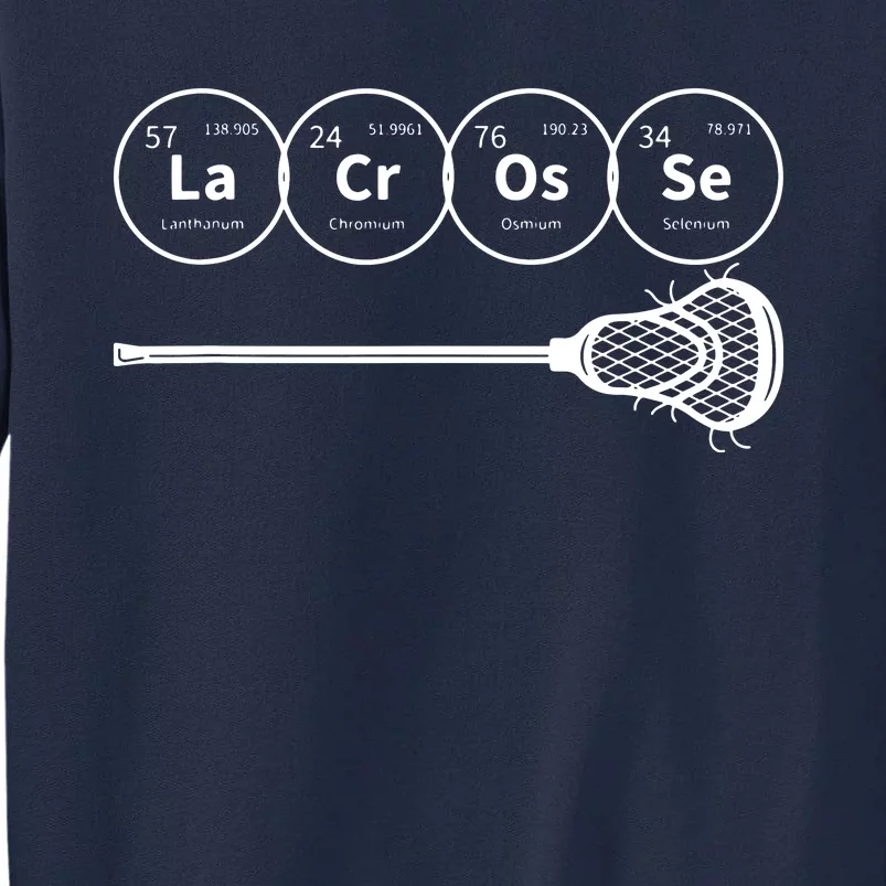 Lacrosse Periodic Table Of Elements Chemistry Gift Tall Sweatshirt