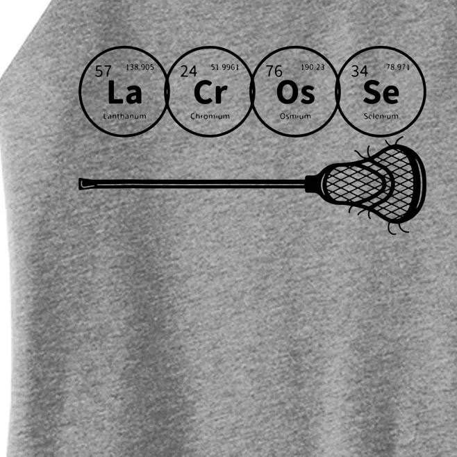 Lacrosse Periodic Table Of Elements Chemistry Gift Women’s Perfect Tri Rocker Tank