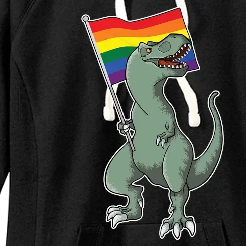 LGBT Pride TRex Dinosaur Women's Fleece Hoodie