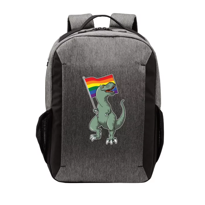 LGBT Pride TRex Dinosaur Vector Backpack