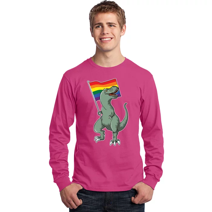 LGBT Pride TRex Dinosaur Long Sleeve Shirt