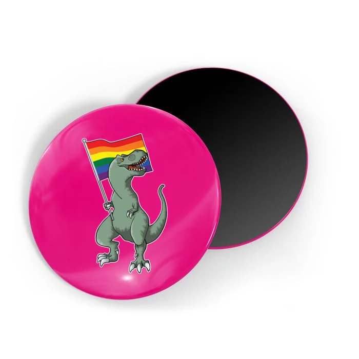 LGBT Pride TRex Dinosaur Magnet