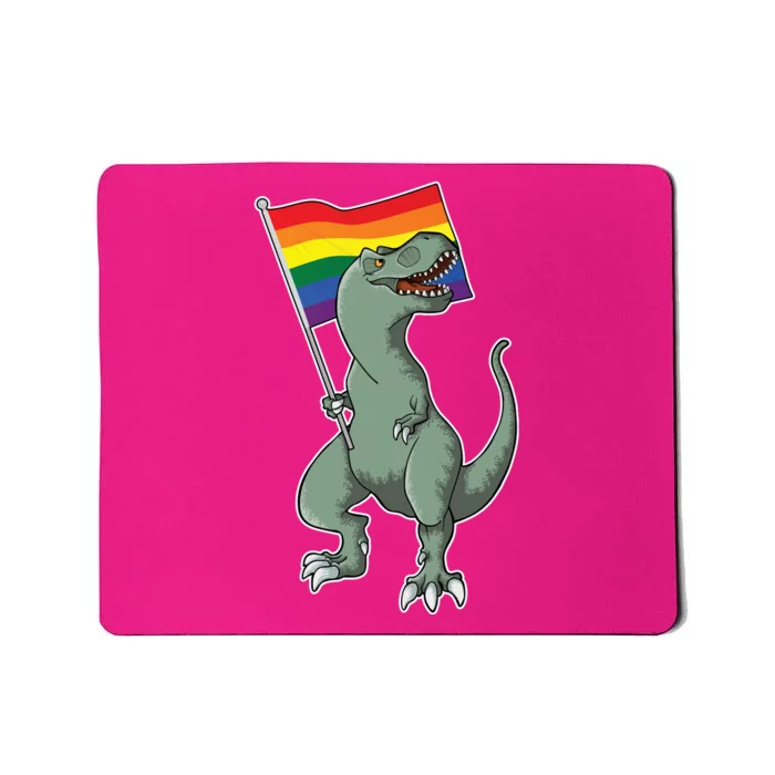 LGBT Pride TRex Dinosaur Mousepad