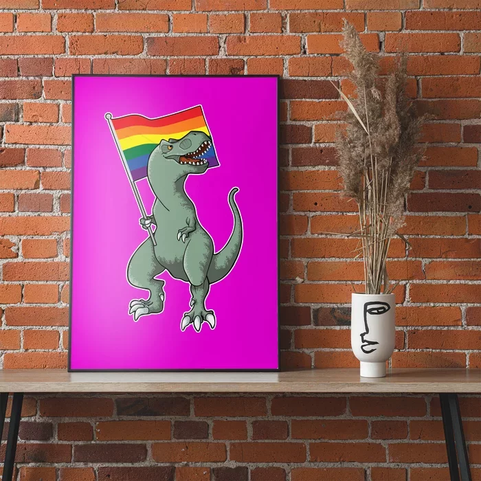 LGBT Pride TRex Dinosaur Poster