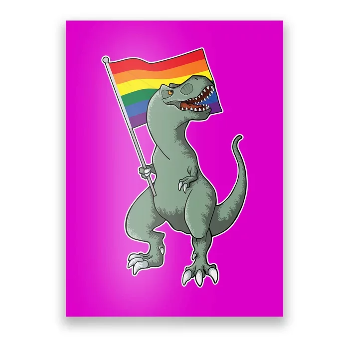 LGBT Pride TRex Dinosaur Poster