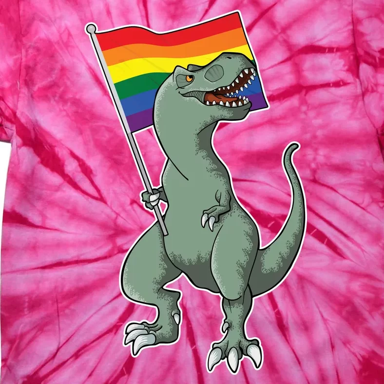 LGBT Pride TRex Dinosaur Tie-Dye T-Shirt