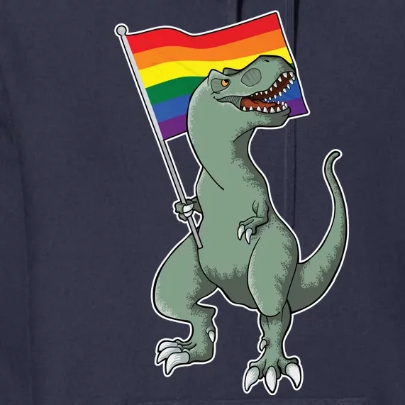 LGBT Pride TRex Dinosaur Premium Hoodie