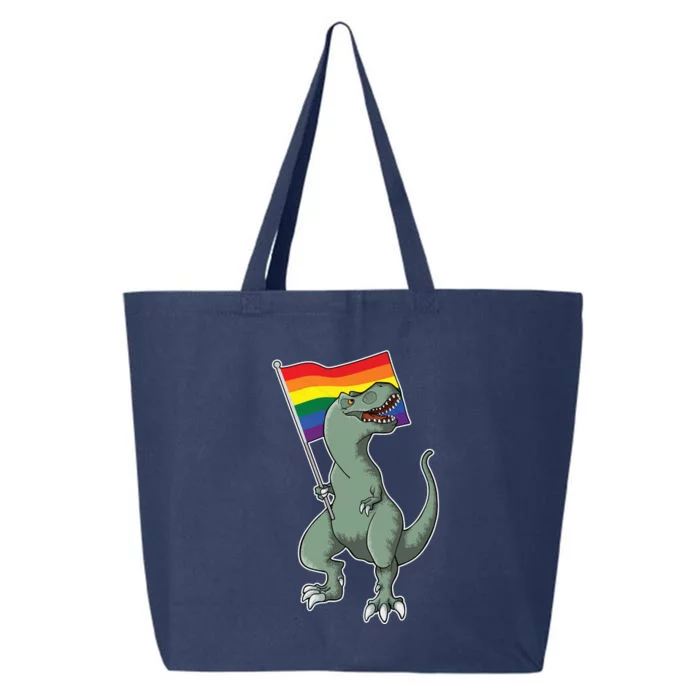 LGBT Pride TRex Dinosaur 25L Jumbo Tote