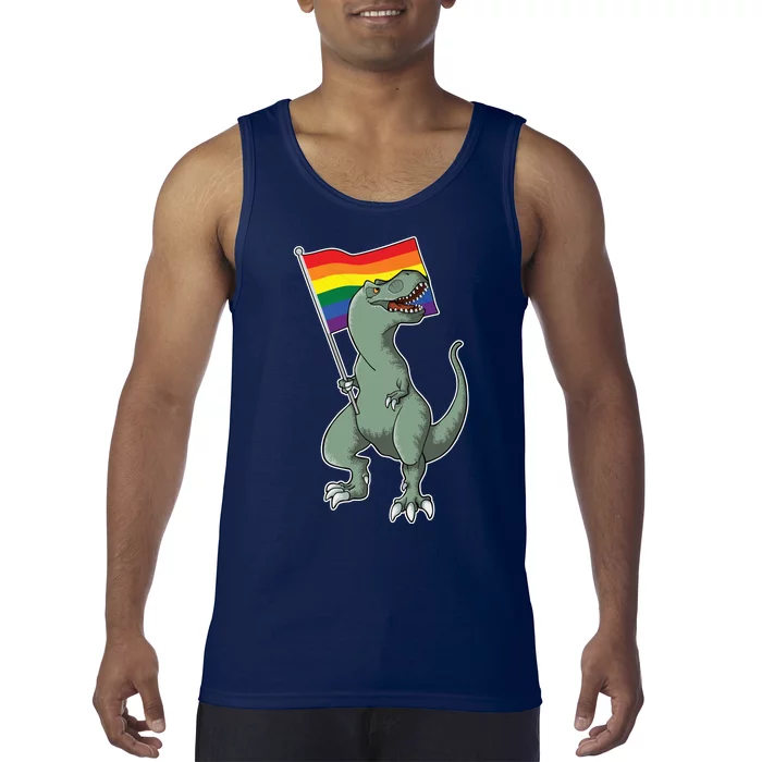 LGBT Pride TRex Dinosaur Tank Top