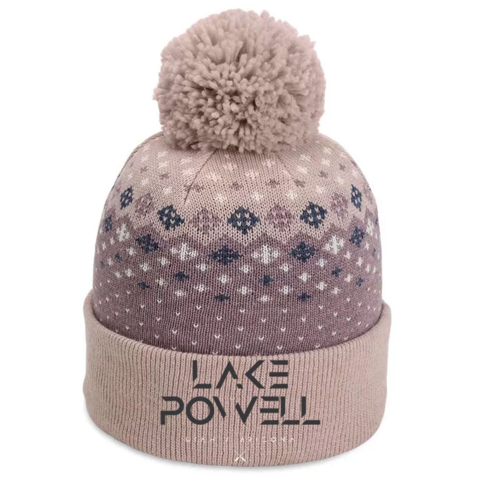 Lake Powell Tonal Type The Baniff Cuffed Pom Beanie