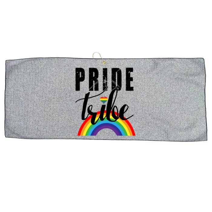 Lgbt Pride Tribe Vintage Rainbow Lgbtq Gay Pride Gift Large Microfiber Waffle Golf Towel