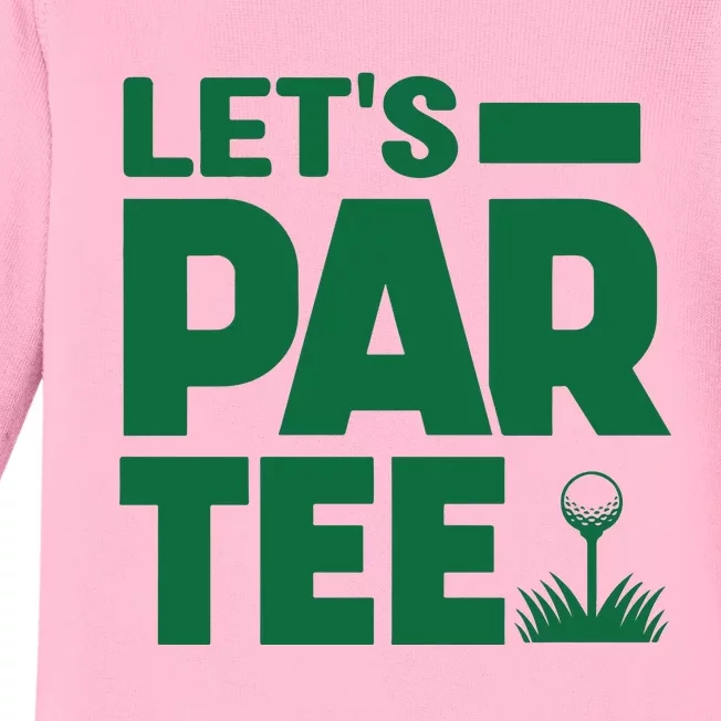 Lets Par Tee Golf Baby Long Sleeve Bodysuit